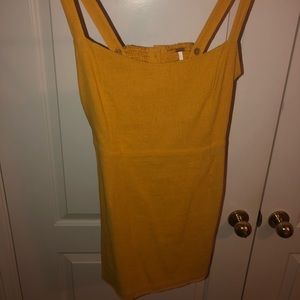 Freepeople yellow mini dress